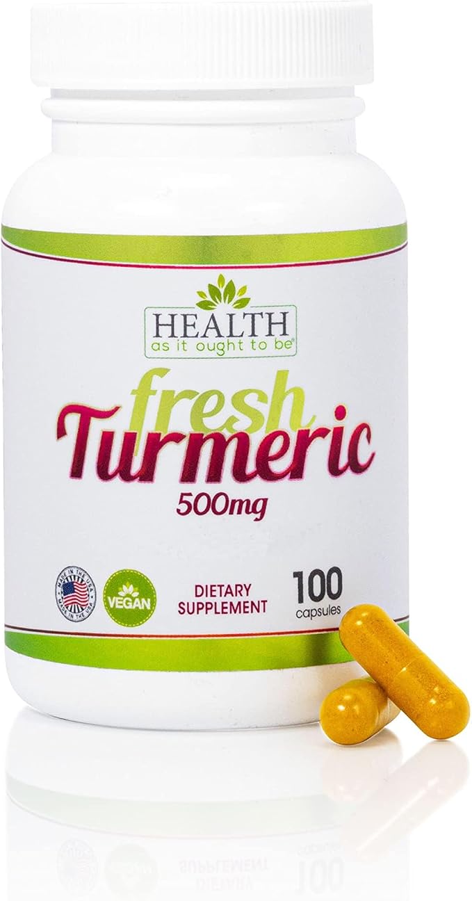 Fresh Turmeric 500mg - 100 Capsules