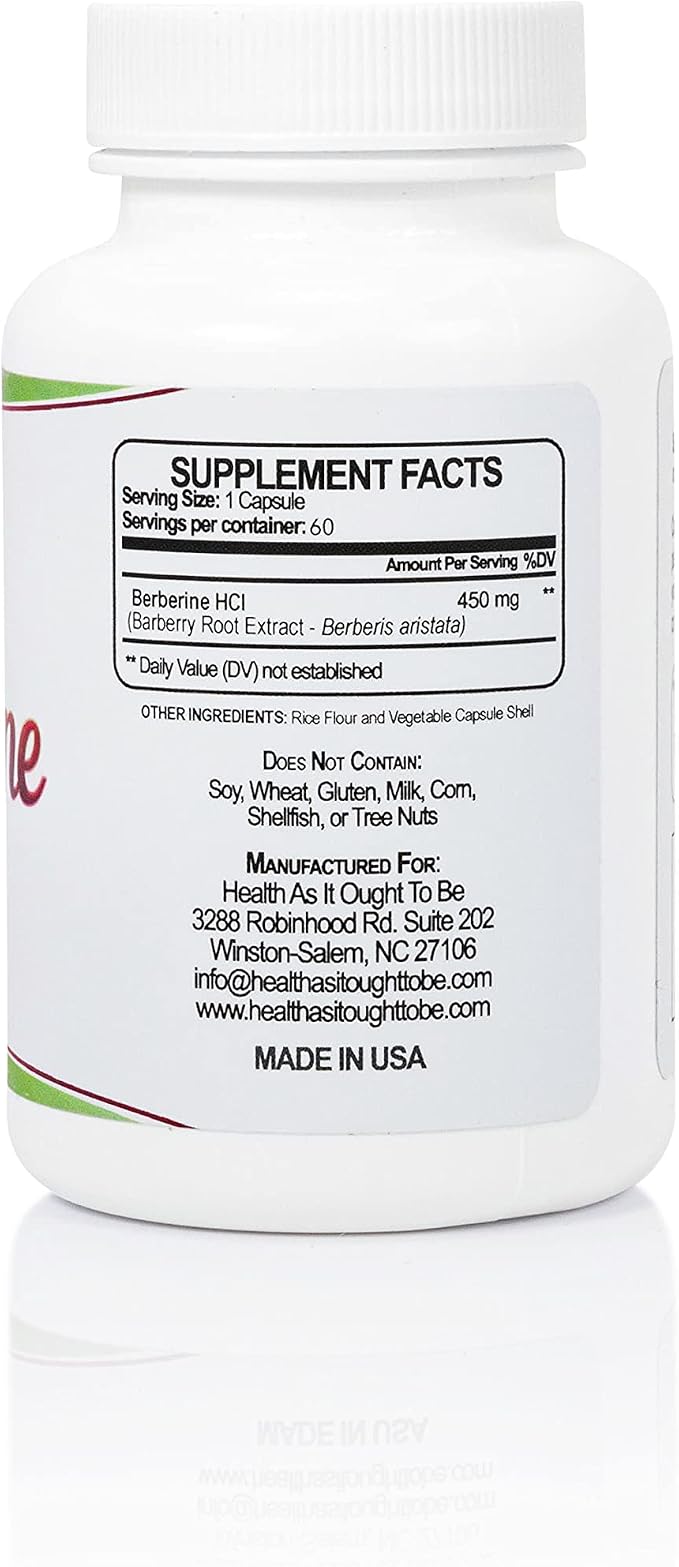 Fresh Berberine 450mg - 60 Capsules