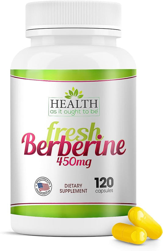 Fresh Berberine 450mg - 120 Capsules