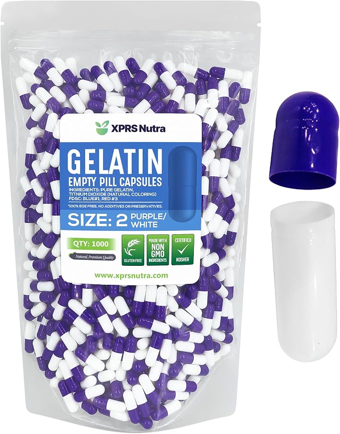 Purple / White
