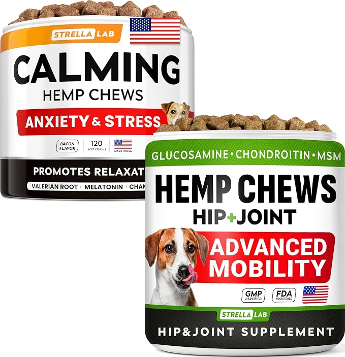 (HIP&JOINT+CALMING) Hemp Chews Bundle