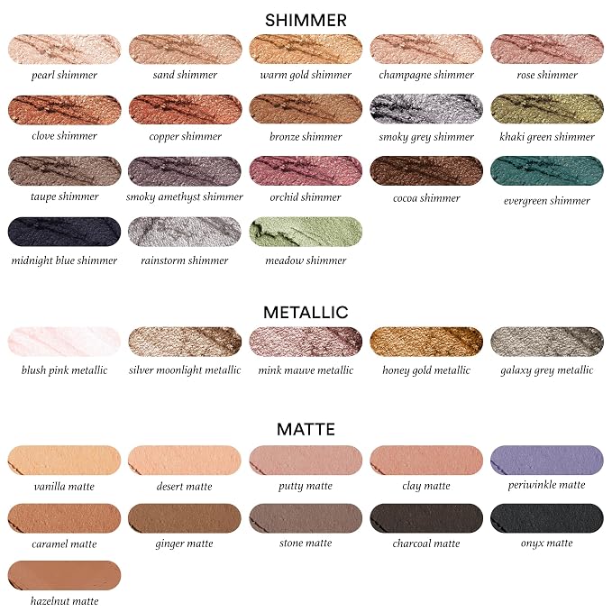 Bronze Shimmer & Warm Gold Shimmer