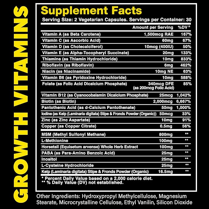 Beard Growth Vitamins